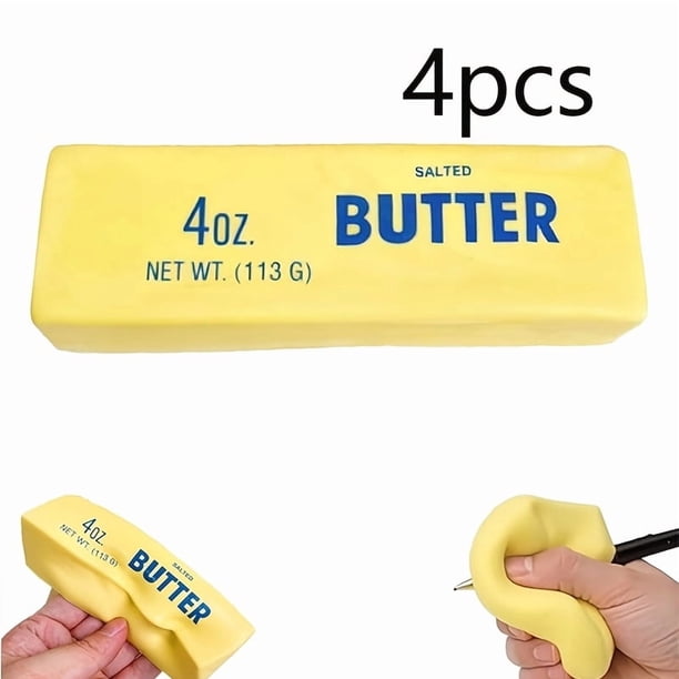 2 piezas/4 piezas de juguetes sensoriales de dedo tipo barra de mantequilla de rebote lento - Juguetes sensoriales de relajación suaves como las nubes, perfectos para adultos