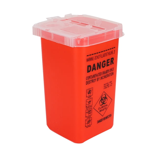 Needle Container Waste Box Portable Needle Waste Box Disposable Cutter Waste Box Needle Waste Box Plastic Disposable Blade Cutter Needle Container Collector Waste Box