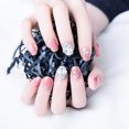 thumbnail image 4 of Women Artificial Nails Rhinestone 72PCS Fake Nail with DIY Nail Tools for Girls, 4 of 8
