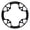 Black, variant on Road Bike Crankset Protector Bicycles Chainring Guard Bike Sprocket Crankset Guard Chainwheel Protector Enduring