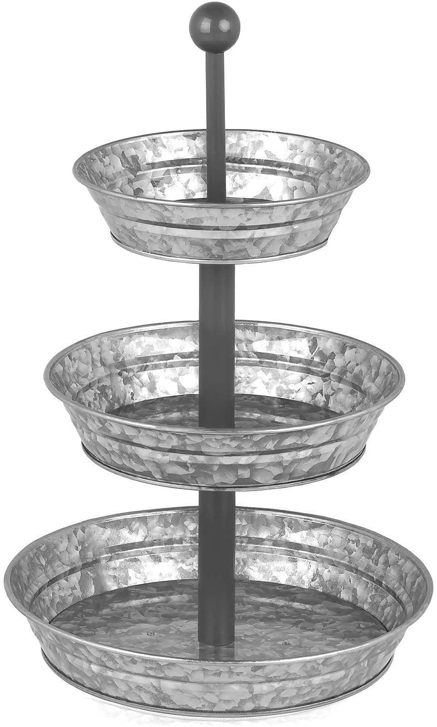 3-Tier Candy dish Home Decorative Glass with Gold Metal 