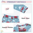 thumbnail image 3 of FORMRS Long Sleeve Top and Pants Pajama Set for Niños 2-Piece Sleepwear, Sizes 18M-8Y, Red Cartoon Truck Pattern, 3 of 6