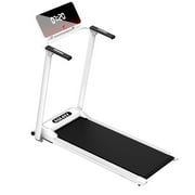 Xisheep Electric Portable Folding Treadmill Motorized Running Jogging Exercise Machine with LED Display Shock Absorption 220LB Max Weight for Home Office Gym Cardio Fitness