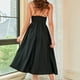 thumbnail image 4 of Vestidos Para Mujer Vestidos A Media Pierna de Moda Sin Mangas Erógeno Casual Sin Espalda Color Sólido Vestido Con Cuello en V Odeerbi  ODB162731, 4 of 9