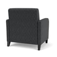 thumbnail image 3 of Siena Lounge Reception Oversize Guest Chair / Black Steel Legs / Dark Gray, 3 of 5