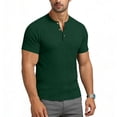 thumbnail image 5 of snilers Mens Muscle Henley Shirts Casual Lightweight Workout T-Shirt Gym Tees Athletic Short Sleeve Shirt with Button M-4XL, 5 of 6