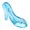 thumbnail image 1 of Escultura de mini zapatos de tacón de princesa para decoración de fiestas de niñas. azul, 1 of 9