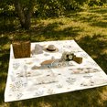 thumbnail image 7 of YShenghong Sleepy Farm Animals Around A Moonlit Blue Barn Printed Flannel Blanket, 7 of 7