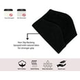 thumbnail image 5 of Home Weavers Waterford Collection 100% Cotton Non-Slip Bathroom Rug Set Machine Washable Bathroom Rug, Bath Rug, U Shaped Contour, Lid Cover, Toilet Tank Cover, Black Color 5 Piece Bath Rug set, 5 of 8