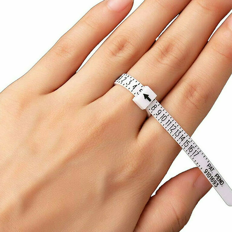 Wide Finger Ring Sizer Gauge Measures Sizes 1-15 - Findings Outlet