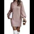 thumbnail image 3 of Suéteres Tipo Cárdigan para Mujer, Abiertos Al Frente, para Otoño e Invierno, de Larga, Holgados, Informales, para Abrigo. Rosa L, 3 of 10