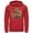 Red, variant on Men's Nintendo Mario Luigi Back to Back  Pull Over Hoodie Black Small