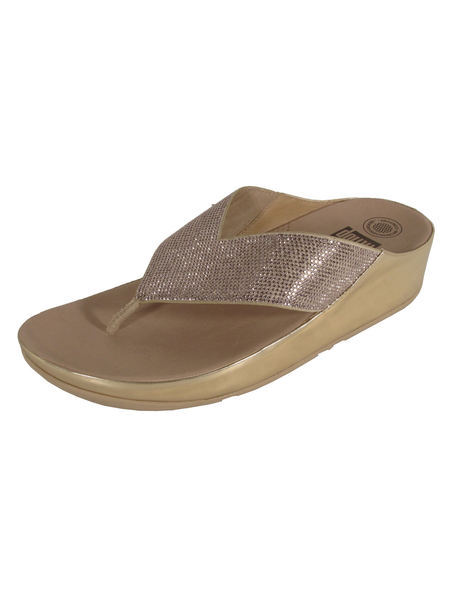 FitFlop - Fitflop Womens Crystall Rhinestone Wedge Sandal Shoes, Rose Gold, US 10 - Walmart.com 