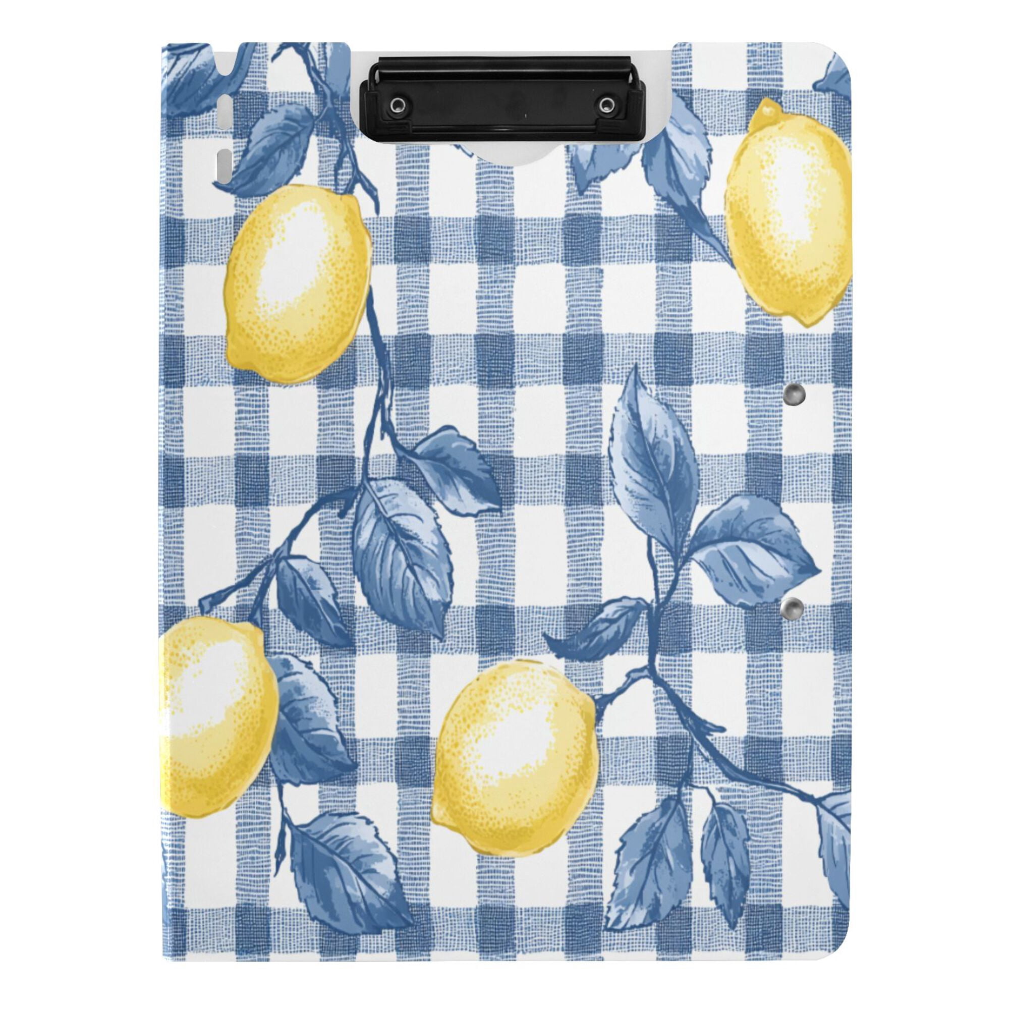FORMRS A4 Clipboard Folder with Pen Holder Horizontal Foldable School Office Binder, Light Lemon