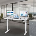 thumbnail image 3 of Motionwise M1 Series Height Adjustable Electric Sit Stand Desk, 48” x 24”, Home Office Desk w/ Single Wooden Desktop (White), 3 of 5