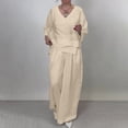 thumbnail image 5 of MSJUHEG Summer Outfits for Women Sweatsuit Lounge Set Womens Matching Sets for Women 2 Piece Pants Set for Women Summer Tank Crop Top Wide Leg Pants Set Two Piece Outfits Summer Beige L, 5 of 9