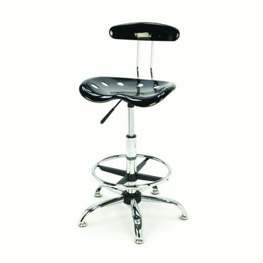 Woodriver Shop Stool With Adjustable Height