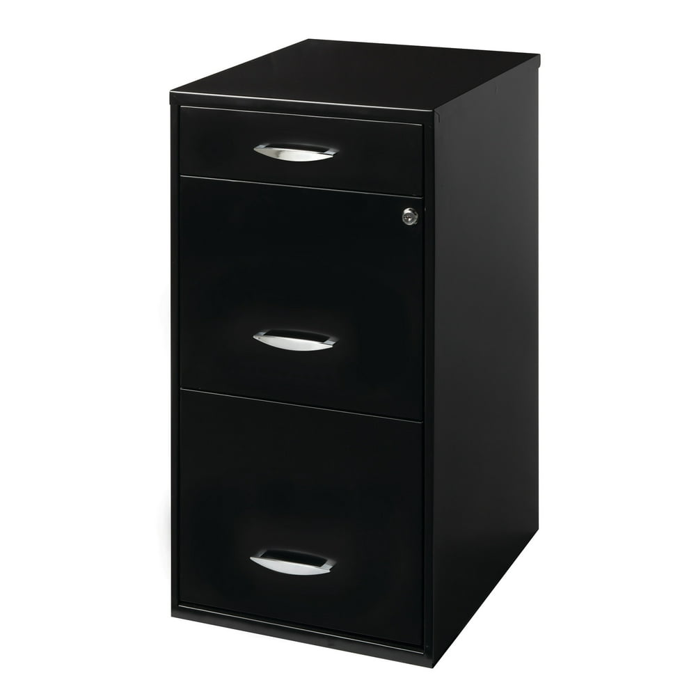 Space Solutions 18" Deep 3 Drawer Metal File with Pencil Drawer