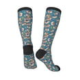 thumbnail image 4 of Haiem Corgi with Flowers Socks, Funny Novelty Crazy Design Cotton Socks Sports Socks Knee High Socks For Men, Women,1Pairs - Gift For Working Friends, 4 of 9