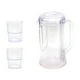 thumbnail image 1 of Jarra de agua de doble pared, ligera, con tapa, capacidad para 2 tazas. Claro, 1 of 9