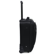 Protege Pilot Carry On 18 Softside 2 Wheel Luggage for Travel, Black