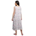 thumbnail image 3 of Moomaya Chemise de Nuit à Manches pour Femmes, Imprimée, en Coton, 3 of 5