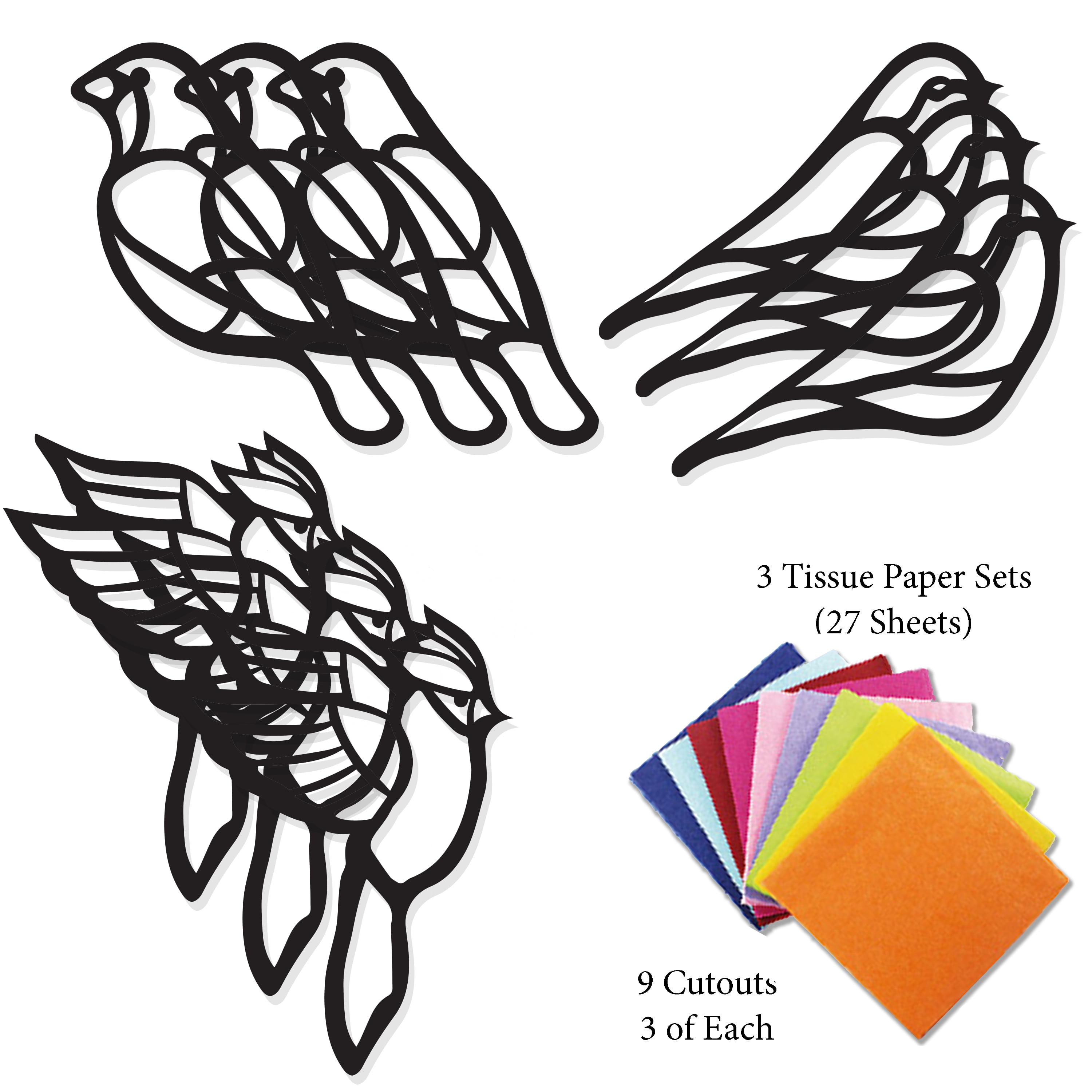 Baker Ross Kite Suncatcher Craft - Pack of 10, Stained Glass Effect for  Kids to Decorate and Display for Arts and Craft Activities (FE407)