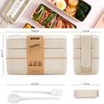 thumbnail image 2 of Lunch Box 3 Niveles Topper De 1000ml Lonchera Con Cubiertos, 2 of 5