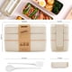 thumbnail image 2 of Lunch Box 3 Niveles Topper De 1000ml Lonchera Con Cubiertos, 2 of 5