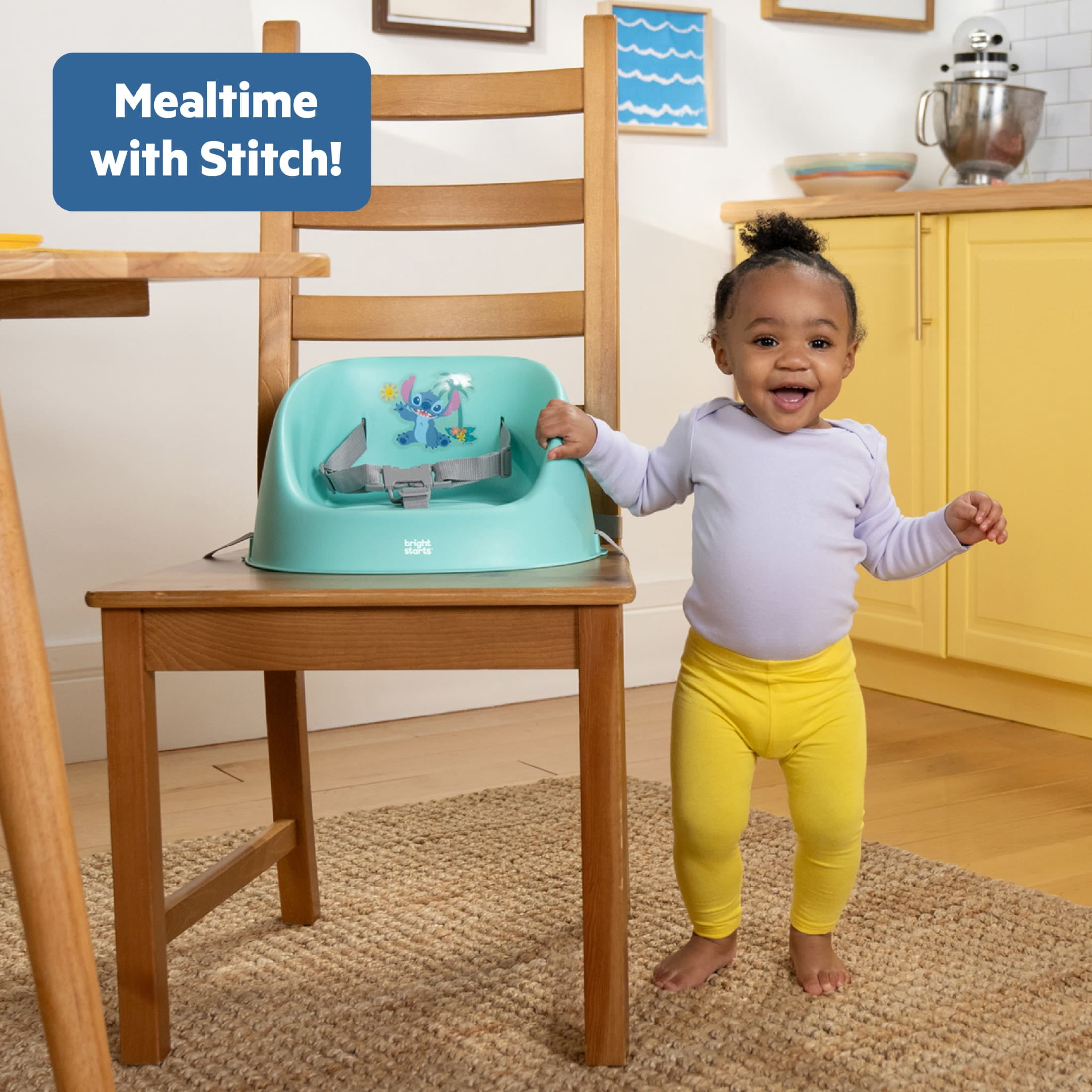 Disney Baby Stitch My Spot Booster, Blue, Unisex, Infant to Toddler