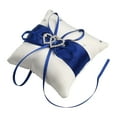 thumbnail image 3 of Bridal Wedding Ceremony Ring Bearer Pillow Cushion Crystal Double Colour Heart, 3 of 8