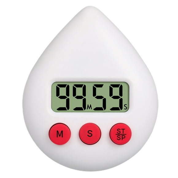 Water Drop Shaped Bathroom Timer Portable Digital Shower Timer for Kitchen Shower