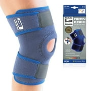 Neo G Knee Brace, Open Patella - Support for Arthritis, Joint Pain Relief, Meniscus Pain, Recovery, Sports, Walking, Running - Adjustable Compression - Class 1 Medical Device - One Size - Blue