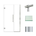 thumbnail image 2 of Transolid Ehtb46287610c-Bk Elizabeth 76" High X 46" Wide Hinged Semi Frameless Shower Door, 2 of 7