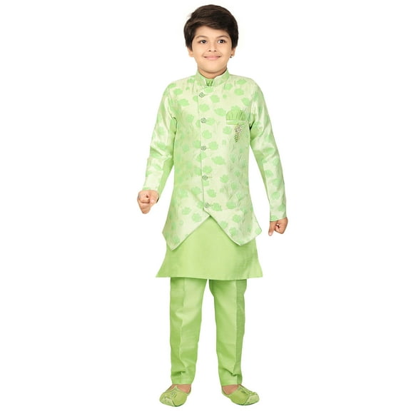 Ahhaaaa Ethnic Wear Sherwani Kurta and Pyjama Set For Boys