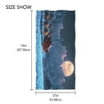 thumbnail image 4 of Ryvnso Santa Claus in Winter Night Oversized Beach Towel Microfiber Bath Blankets Swimming Fitness 37" x 74", 4 of 5