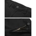 thumbnail image 3 of TRGPSG Men's Cargo Shorts,11" Inseam,Comfort Cargo Style with 6 Pockets,Casual Cotton Durability Work Shorts(No Belts)Black,Size 38, 3 of 7
