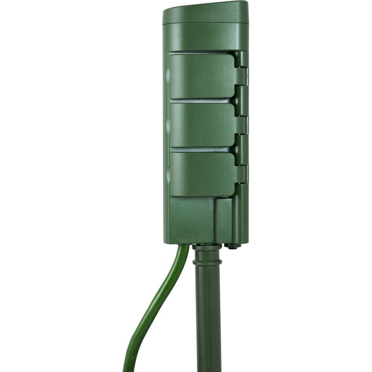 FEIT ELECTRIC Outdoor 6-Outlet Smart Wi-Fi Yard Stake Green PLUG/WIFI/STK/WP  - Best Buy