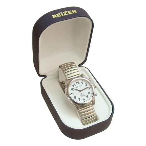 Reizen Talking RadioControlled Stainless Steel WatchExpansion