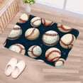 thumbnail image 5 of Baseball Polyester Non-Slip Machine Washable Office Mat - Door Mat Chair Rugs Door Mats, 5 of 6