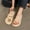 White, variant on Gspmoly Slides Women Sandals, Women's Fashionable Casual Versatile Flip Flops Spring And Summer New Flat Flip Flops Women's Slippers Black 39