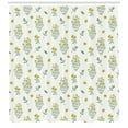 thumbnail image 3 of Ambesonne Botanical Shower Curtain, Minimal Meadow Floral Art, 69"Wx84"L, Reseda Green and Yellow, 3 of 3