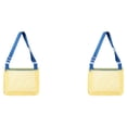 thumbnail image 4 of Bewildely Bolsa de malla de juguete de playa con diseño de hombro ajustable y conveniente, bolsa de malla para niños, bolsa de playa, piscina cinturón azul amarillo 24*20cm 2Conjunto, 4 of 6
