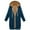 Navy, variant on GigrtiJin Womens Hooded Knee Length Tunic Coats Fashion Casual Long Sleeve Zip up Comfy Jackets with Pockets