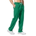 thumbnail image 4 of Wutalume Men's Yoga Pants with Relaxed Fit, Stretch Waistband and Drawstring, Perfect for Sports, Training, and Casual Wear, Designed for Comfort and Ease,Green XL, 4 of 8