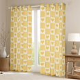 thumbnail image 2 of Homewish Love Heart Print Blackout Curtains Set of 2 (52x84 Each) For Adults Female Men,Geometric Plaid Stripes Window Curtains,Vintage Aesthetic Curtains and Drapes,Breathable Home Decor, 2 of 6