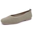 thumbnail image 5 of Hurxie Flats for Women Ballets Shoes: Comfortable Knitted Dressy Work Flats - Ladies Wedding Flat Casual Shoes Green, 5 of 7