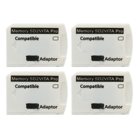 Adaptador de Tarjeta de Juego, Adaptador de Tarjeta de Memoria Portátil Abs Ligero 4pcs para Tarjeta de Juego para Tarjeta de Memoria