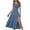Blue womens dresses, variant on Wycnly Dresses for Women 2025 Elastic Waist Smocked Swing Slit One Shoulder Dresses Sleeveless Slash Neck Solid Summer Maxi Sun Dress Black L Clothes