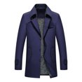 thumbnail image 3 of Gabardina de otoño e invierno para hombre, chaquetas extra largas, abrigo largo informal para hombre, rompevientos de moda de terciopelo de invierno 8XL, 3 of 5